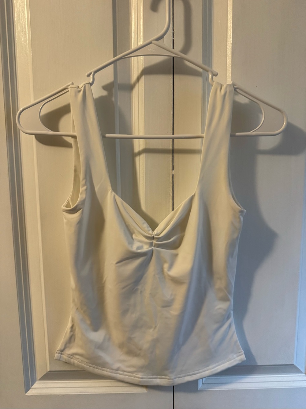 Abercrombie & Fitch Cream Twist-Front Tank